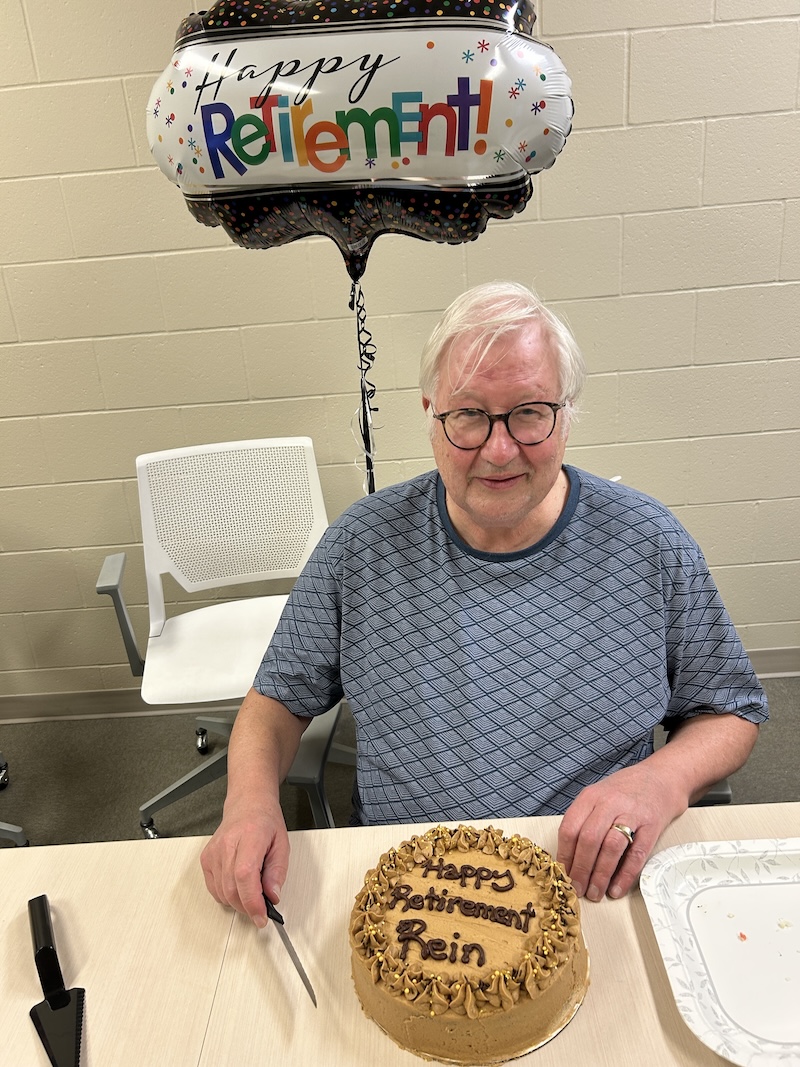 Dr. Lepnurm at his retirement tea
